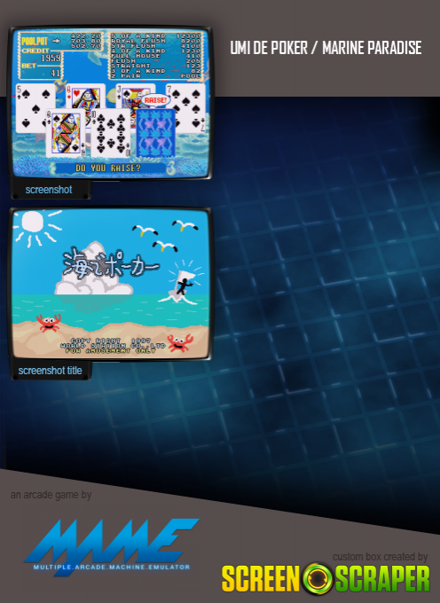 Umi De Poker / Marine Paradise — box-2D-back (SS)