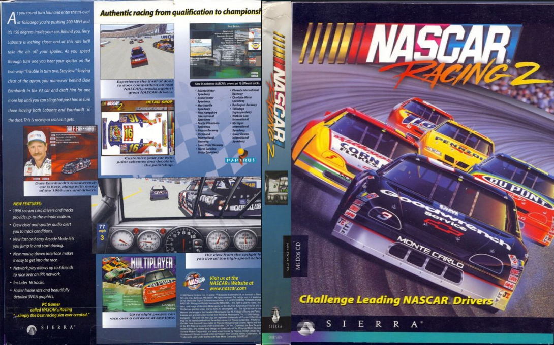 NASCAR Racing 2 — box-texture (US)