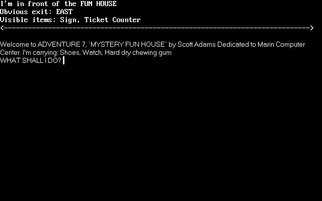 Mystery Fun House — ss (WOR)