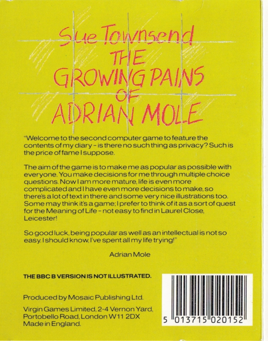 Growing Pains Of Adrian Mole, The — box-2D-back (EU)