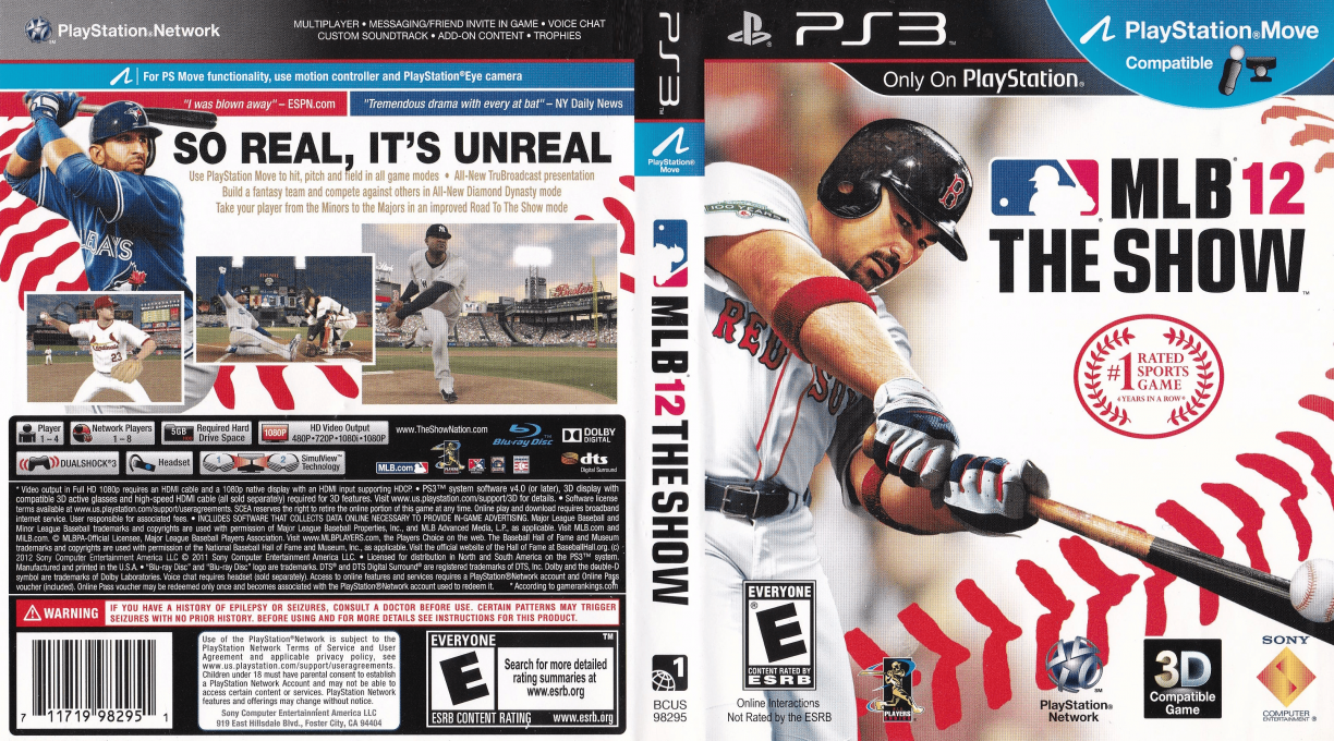 MLB 12 - The Show — box-texture (US)