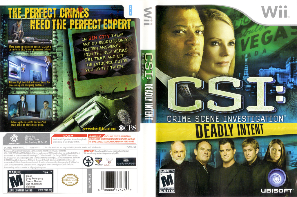 CSI - Crime Scene Investigation - Deadly Intent — box-texture (US)