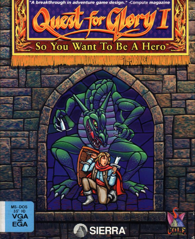 Quest For Glory 1 - So You Want To Be A Hero box art