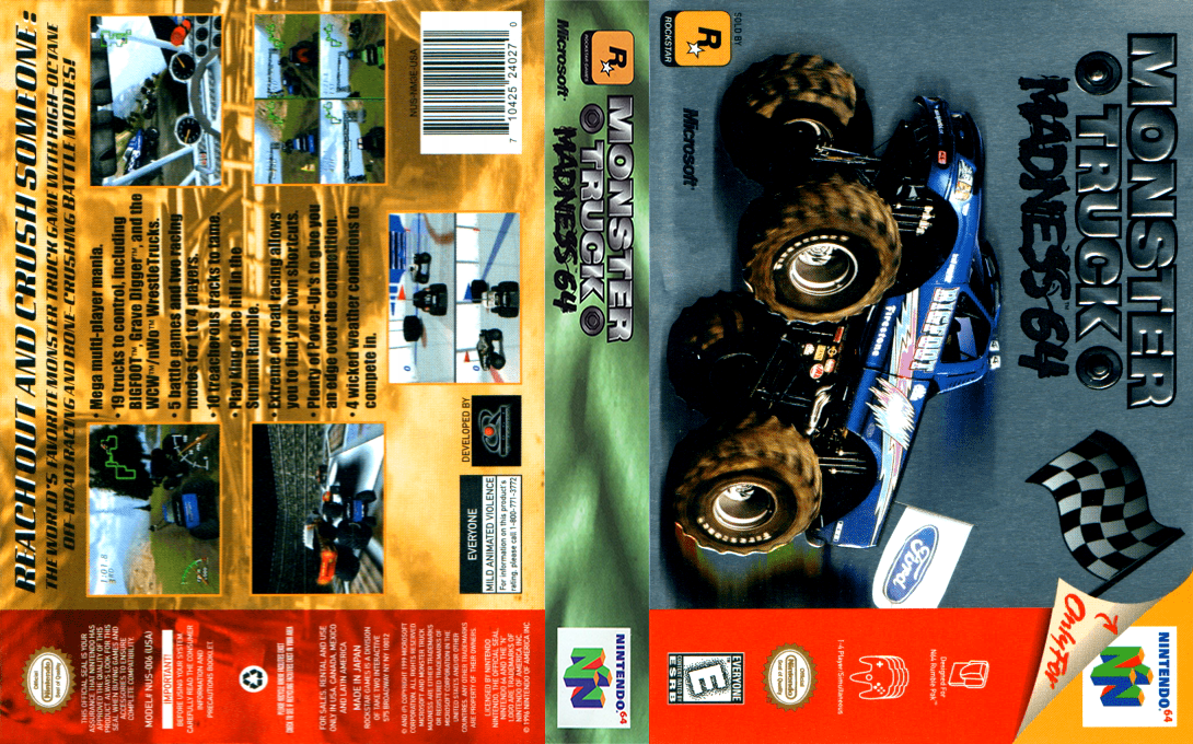 Monster Truck Madness 64 — box-texture (US)