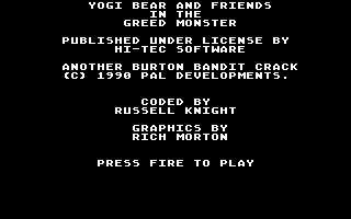 Yogi Bear And Friends In The Greed Monster — sstitle (EU)