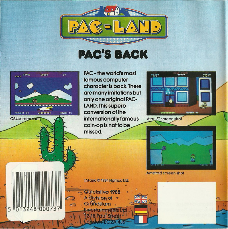 Pac-Land — box-2D-back (EU)