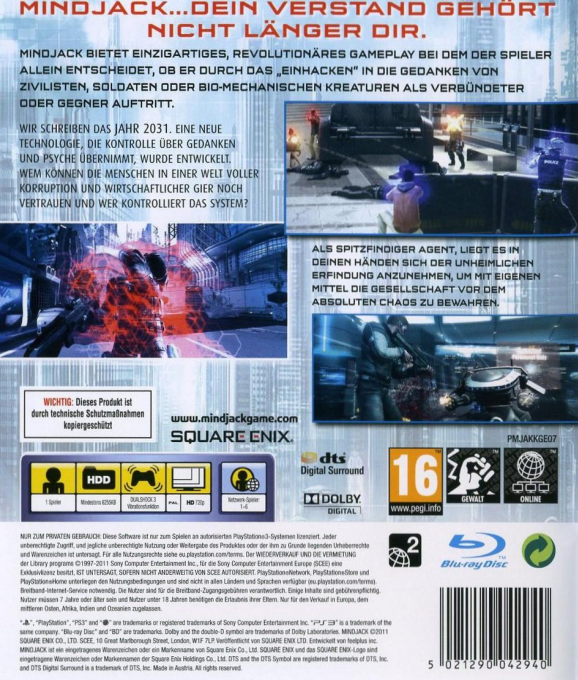 Mindjack — box-2D-back (DE)