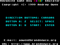 Advanced GameBoy Color Emulator — sstitle (WOR)