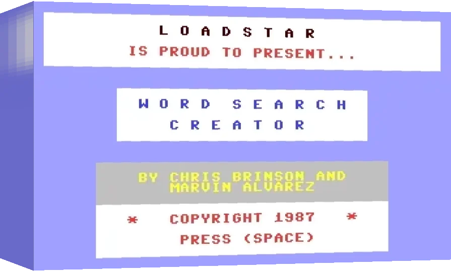 Word Search Creator — box-3D (WOR)