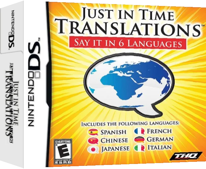 Just in Time Translations - Say It in 6 Languages — box-3D (US)