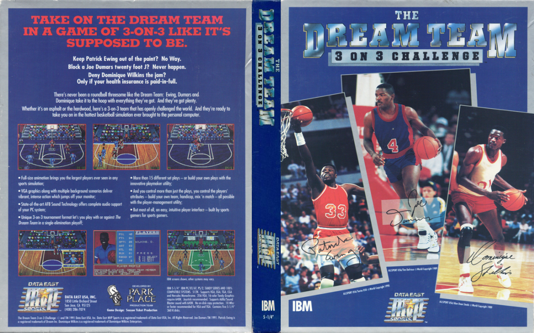 Dream Team, The - 3 On 3 Challenge — box-texture (US)