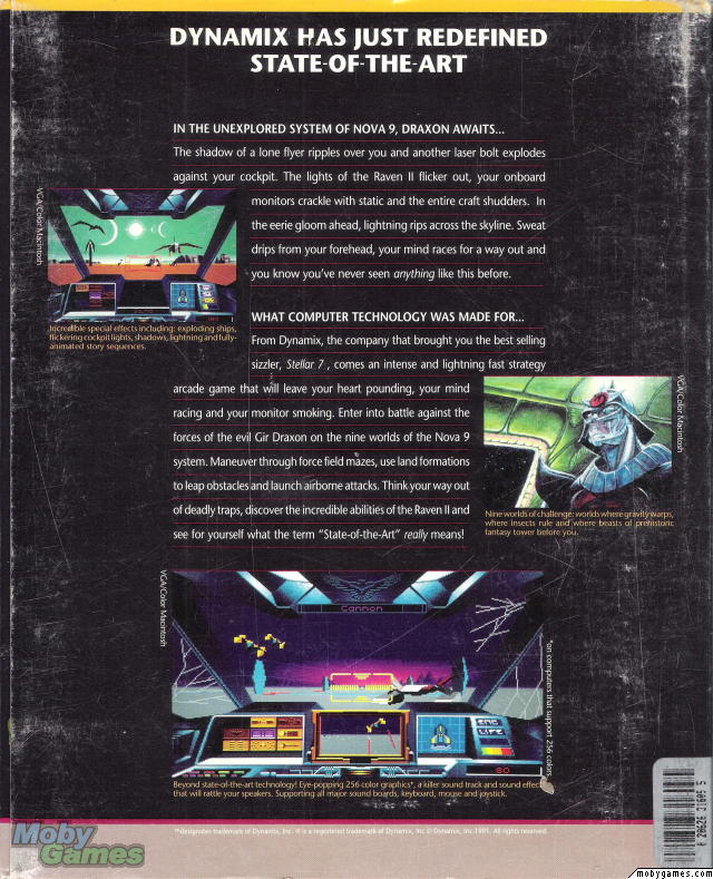 Nova 9 - Return Of Gir Draxon — box-2D-back (US)