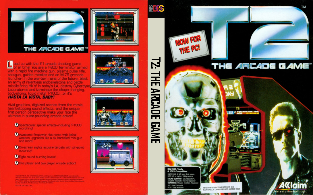 T2 - The Arcade Game — box-texture (US)