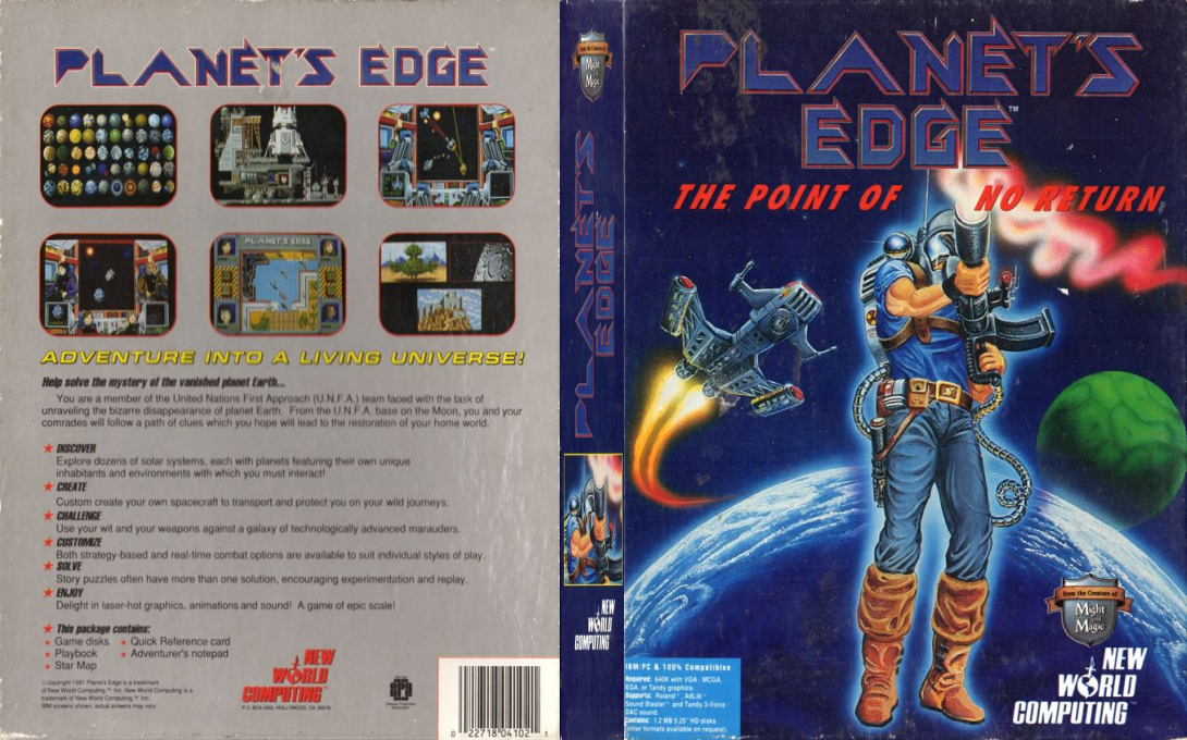 Planet's Edge - The Point Of No Return — box-texture (US)
