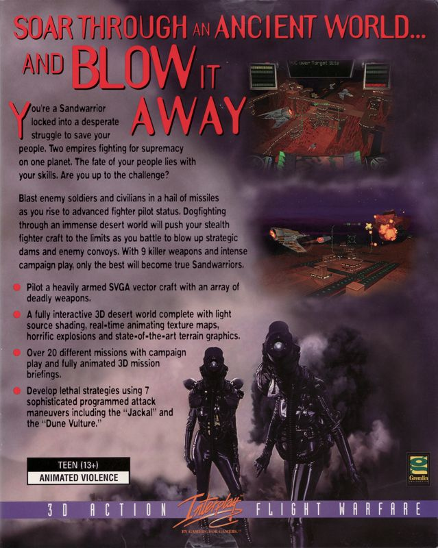 Sandwarriors — box-2D-back (US)