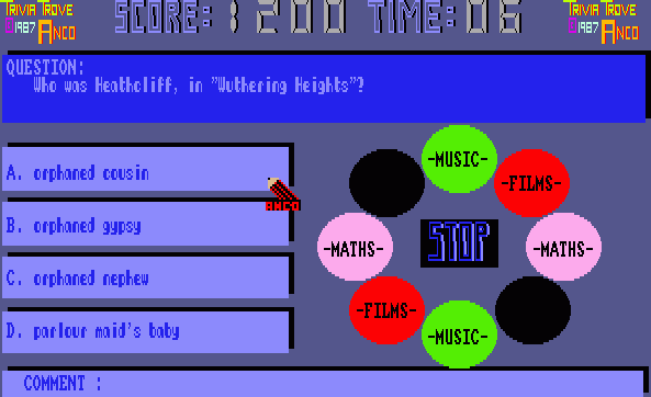 Trivia Trove — ss (WOR)