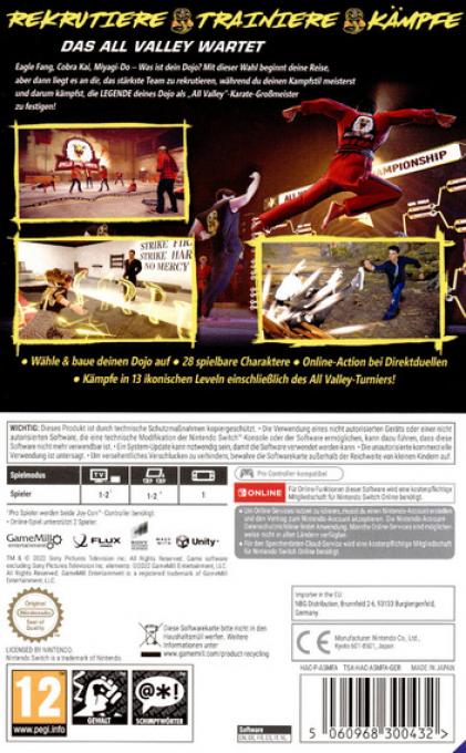 Cobra Kai 2 - Dojos Rising — box-2D-back (DE)