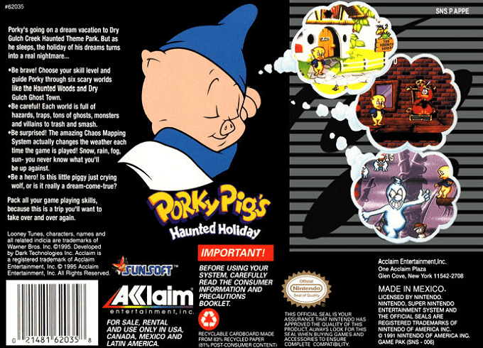 Porky Pig's Haunted Holiday — box-2D-back (US)