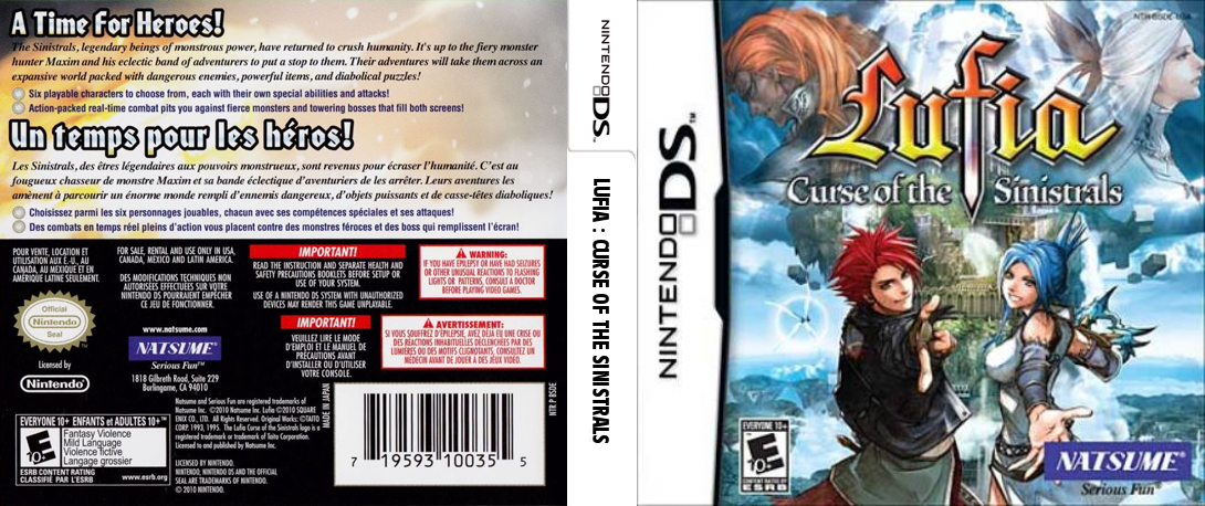 Lufia - Curse of the Sinistrals — box-texture (US)