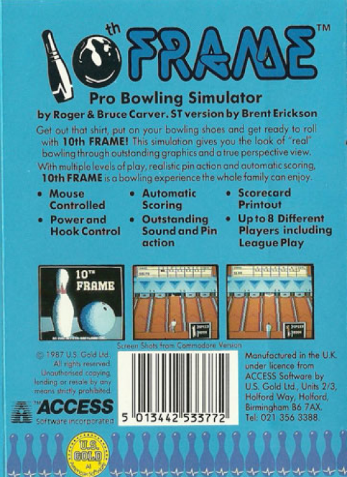 10th Frame — box-2D-back (EU)