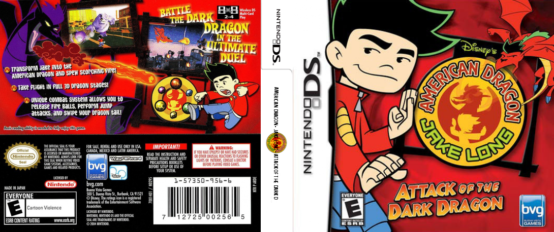 American Dragon - Jake Long - Attack of the Dark Dragon — box-texture (US)