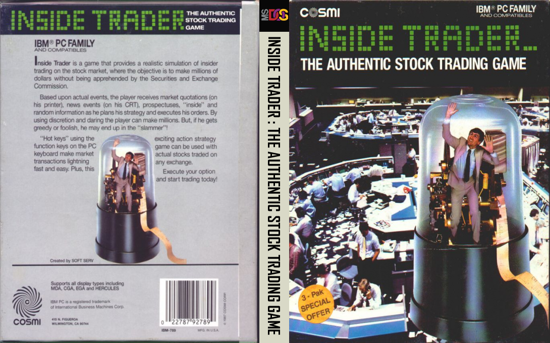 Inside Trader The Authentic Stock Trading Game — box-texture (US)