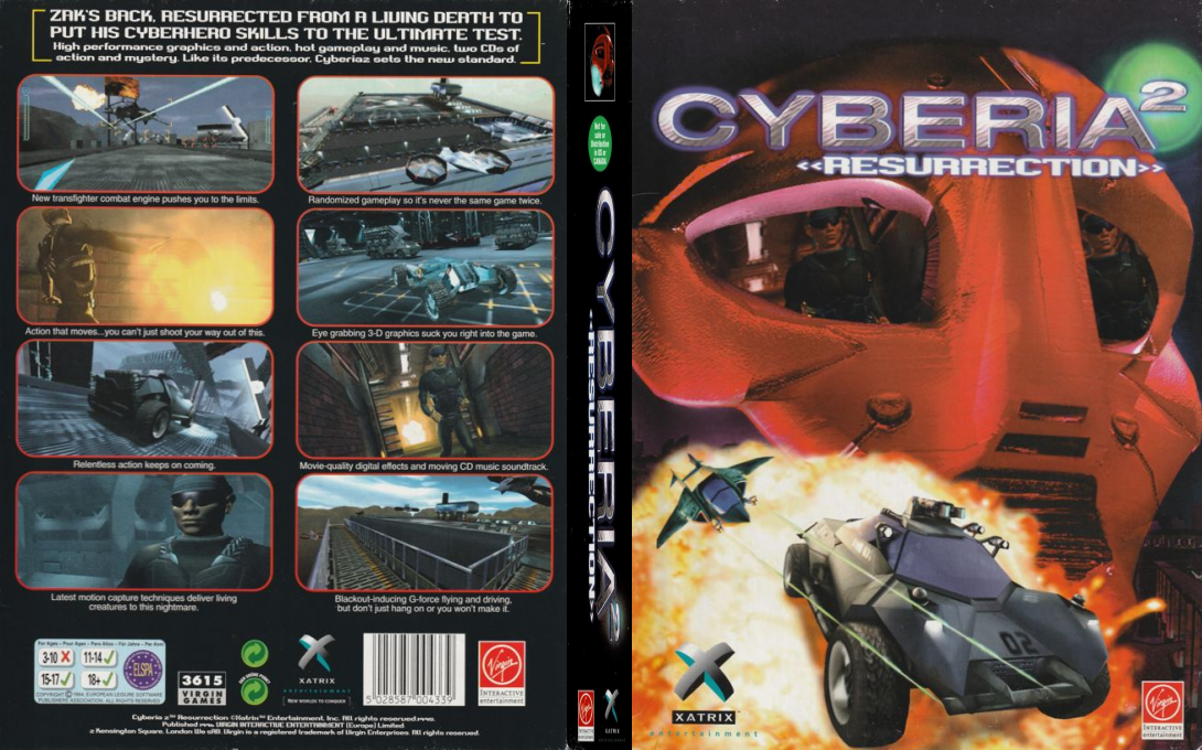 Cyberia 2 - Resurrection — box-texture (EU)