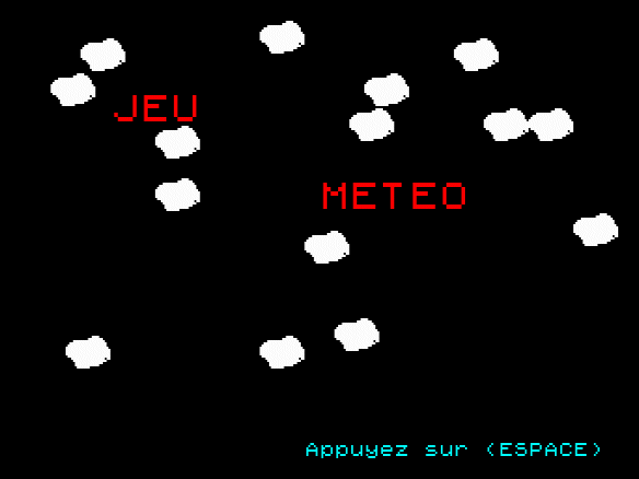 Jeu Météo — sstitle (WOR)