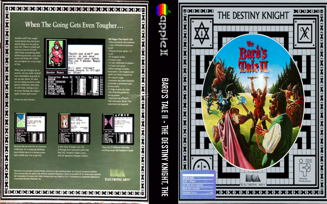 Bard's Tale 2 - The Destiny Knight, The — box-texture (US)