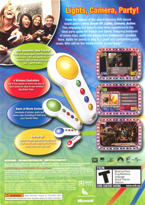 Scene It Lumieres ! Action ! — box-2D-back (US)