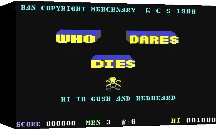 Who Dares Dies — box-3D (WOR)