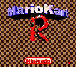 Super Mario Kart - Mario Kart R — sstitle (WOR)
