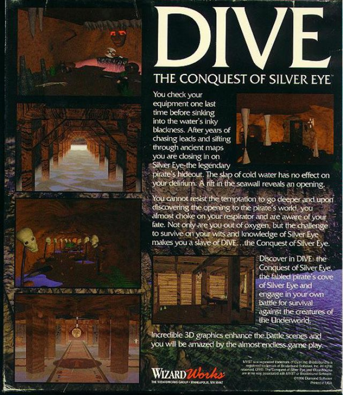 Dive - The Conquest Of Silver Eye — box-2D-back (US)