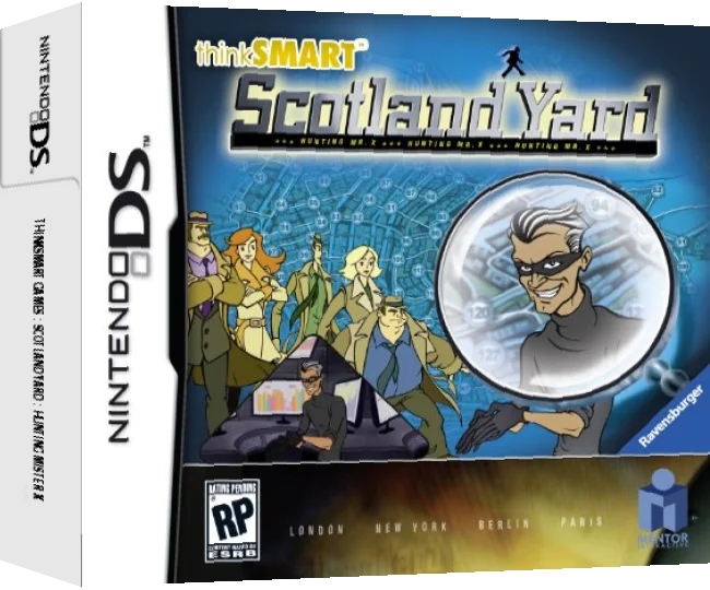 thinkSMART Games - Scotland Yard - Hunting Mister X — box-3D (US)