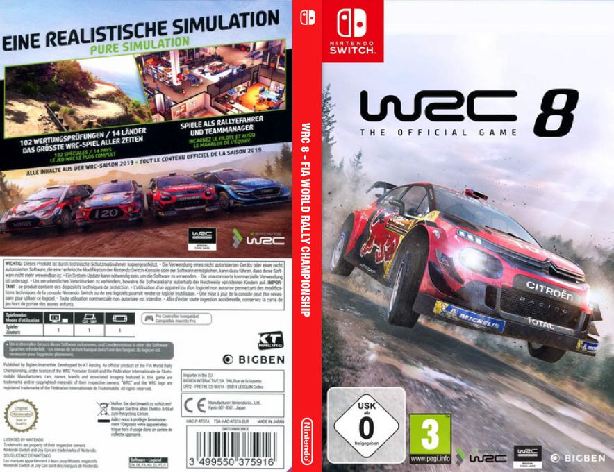 WRC 8 - FIA World Rally Championship — box-texture (DE)