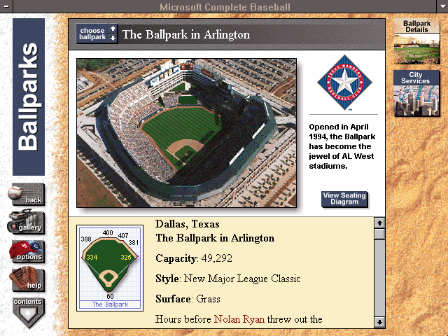 Microsoft Complete Baseball: 1995 Edition — ss (WOR)