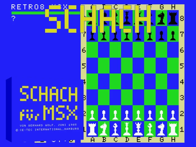 Schach für MSX-Computer — mixrbv2 (WOR)