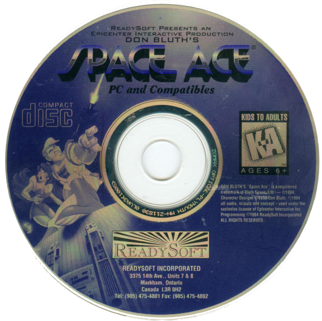 Space Ace CD — support-2D (WOR)