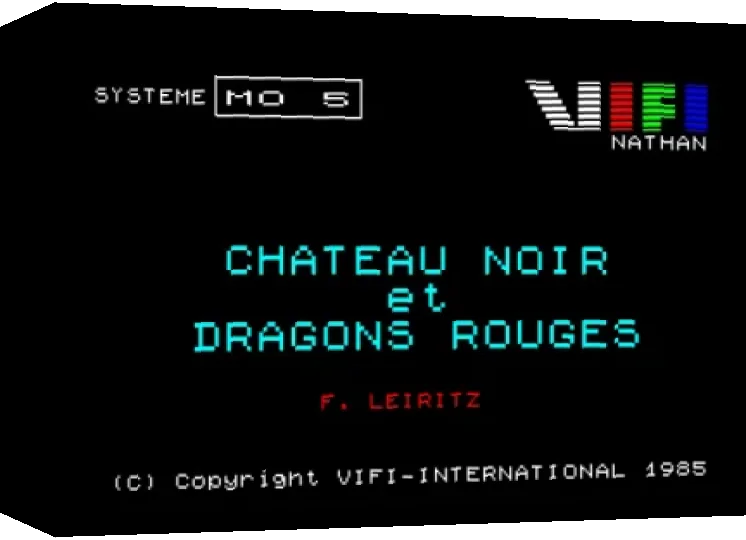 Château Noir Et Dragons Rouges — box-3D (WOR)