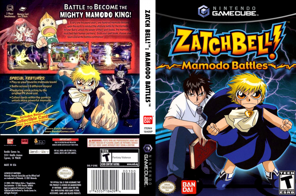 Zatch Bell! Mamodo Battles — box-texture (US)