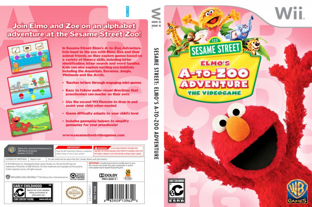 Sesame Street - Elmo's A-to-zoo Adventure — box-texture (US)
