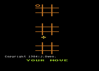 3-d Noughts And Crosses — ss (WOR)