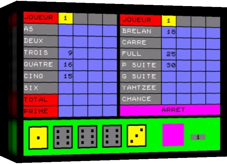 Yahtzee — box-3D (WOR)