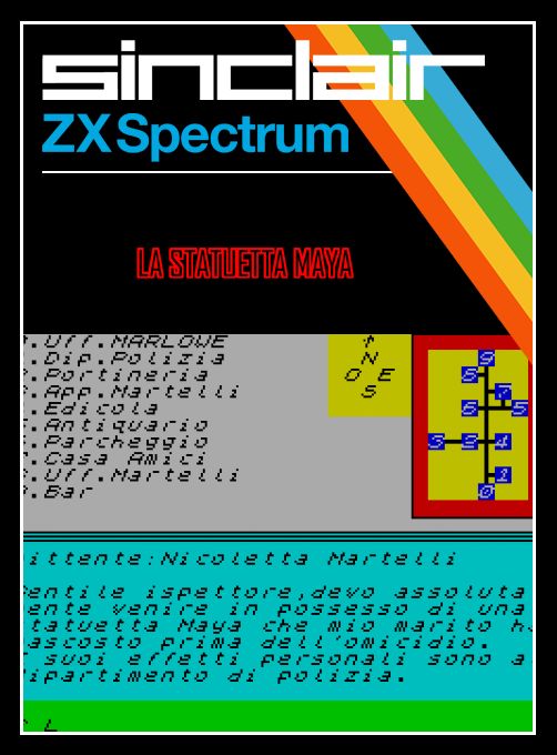 Statuetta Maya, La box art