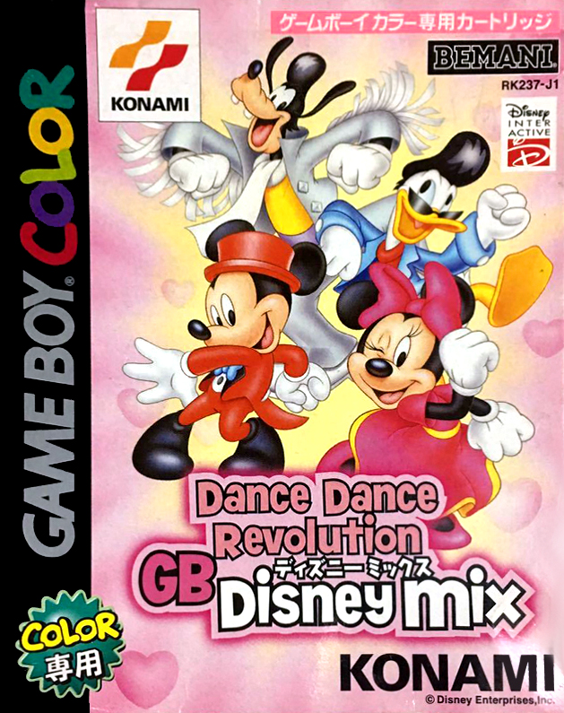 Dance Dance Revolution Gb - Disney Mix box art