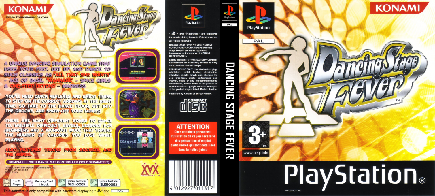 Dancing Stage Fever — box-texture (EU)