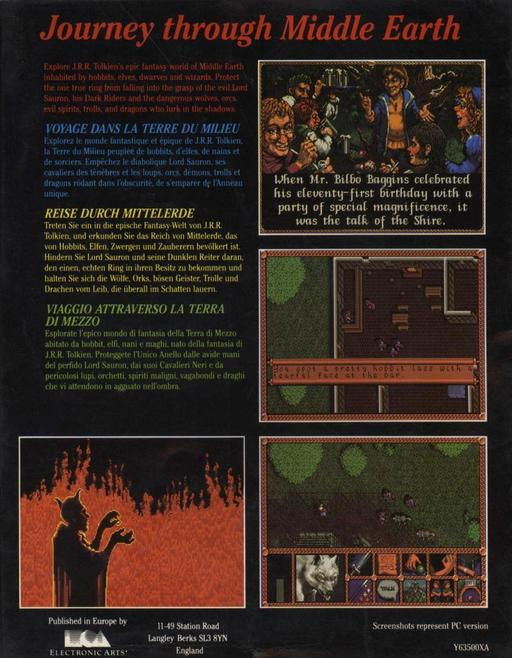 Lord of the Rings Vol. 1 — box-2D-back (WOR)