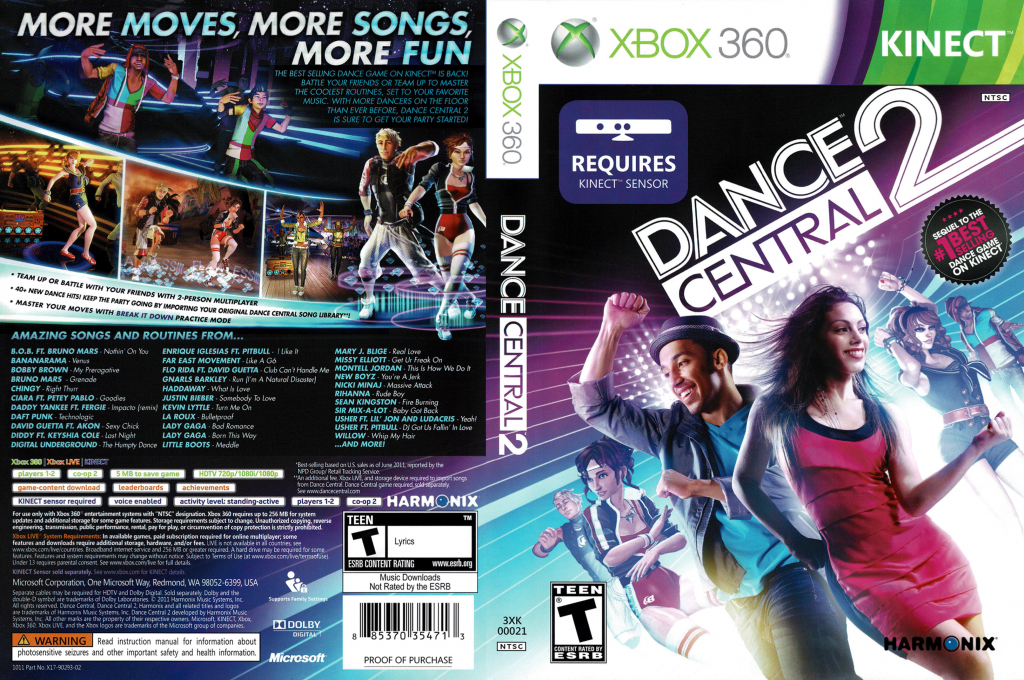 Dance Central 2 — box-texture (US)