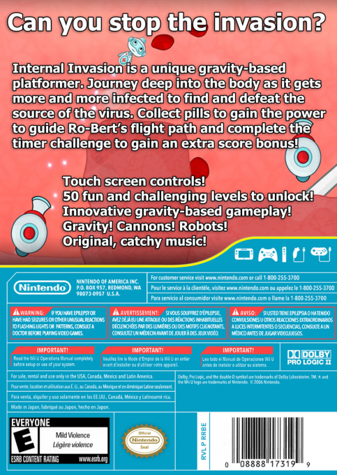 Internal Invasion — box-2D-back (US)