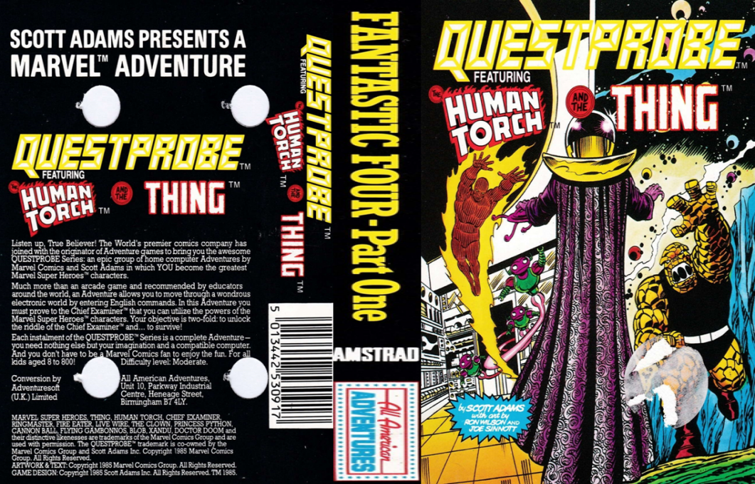 Questprobe Featuring The Human Torch And The Thing — box-texture (EU)